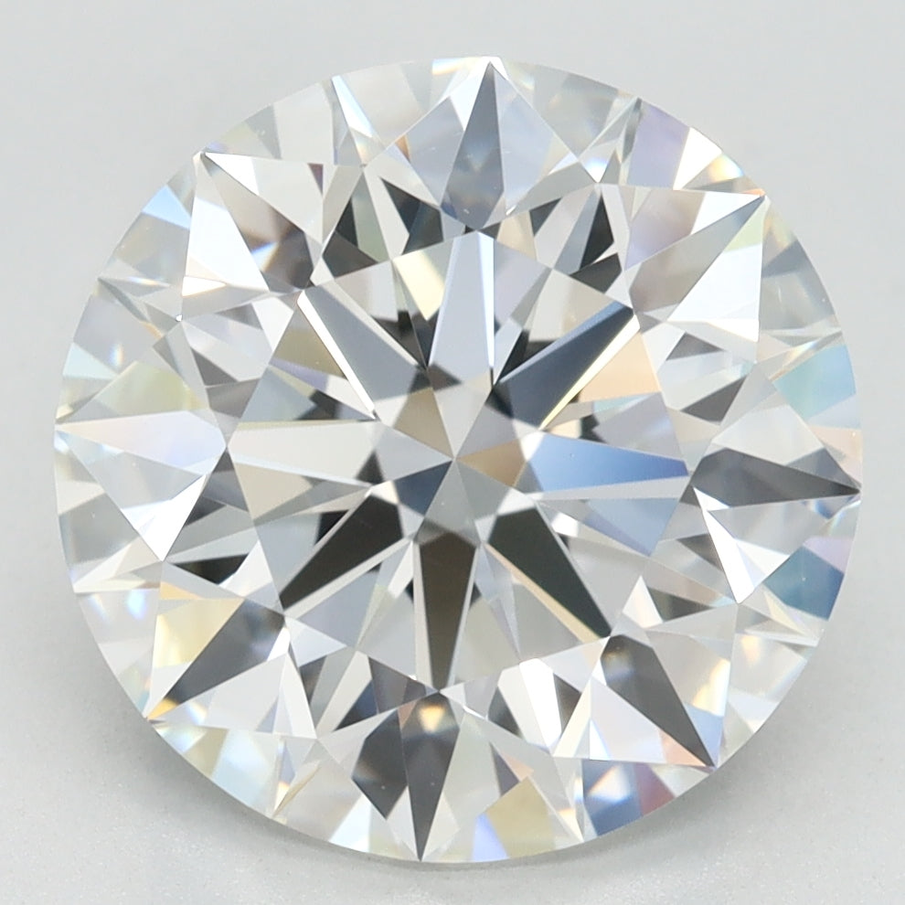4.43 Carat Round Lab Diamond with  Cut Diamond in 14KT  view 1
