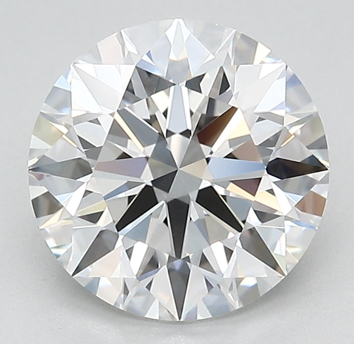 2.65 Carat Round Lab Diamond with  Cut Diamond in 14KT  view 1
