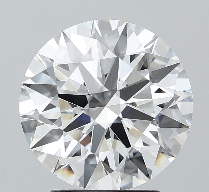 3.08 Carat Round Lab Diamond with  Cut Diamond in 14KT  view 1
