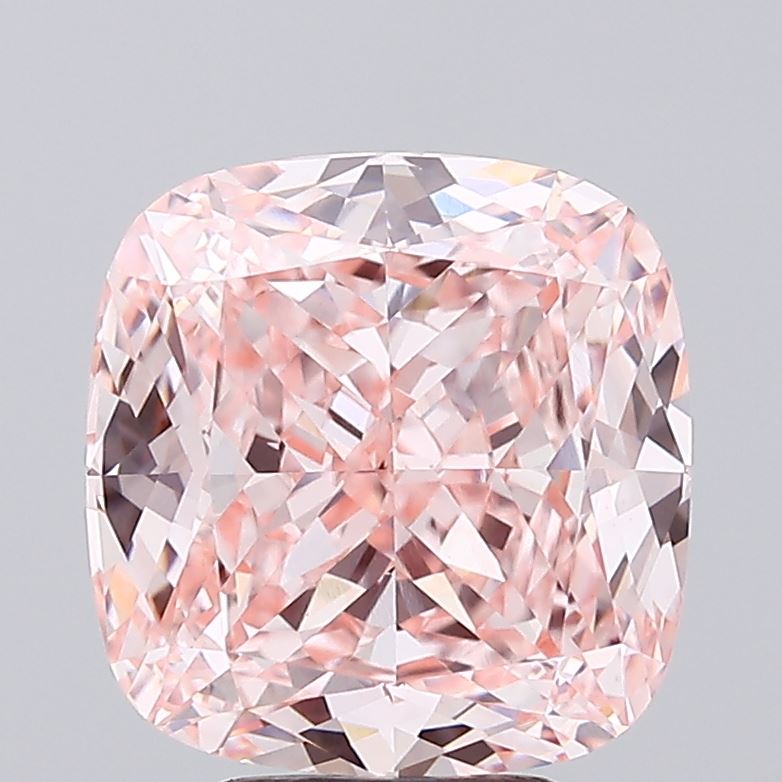 5.5 Carat Cushion Lab Diamond with  Cut Diamond in 14KT  view 1
