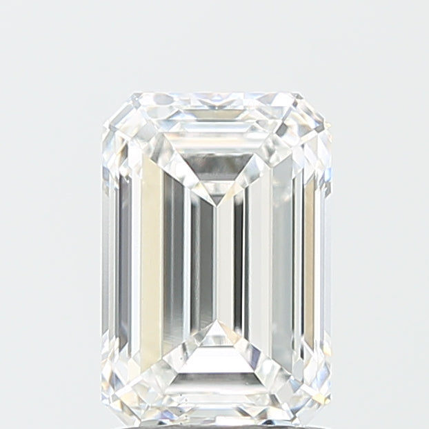 1.72 Carat Emerald Lab Diamond with  Cut Diamond in 14KT  view 1
