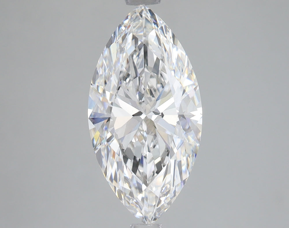 3.02 Carat Marquise Lab Diamond with  Cut Diamond in 14KT  view 1
