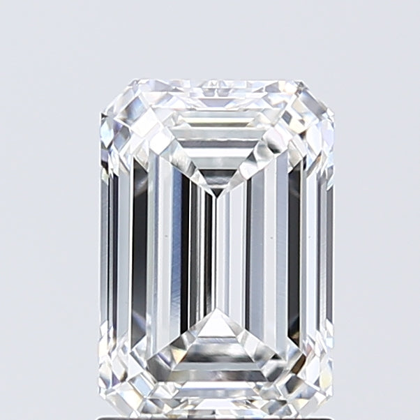 1.83 Carat Emerald Lab Diamond with  Cut Diamond in 14KT  view 1
