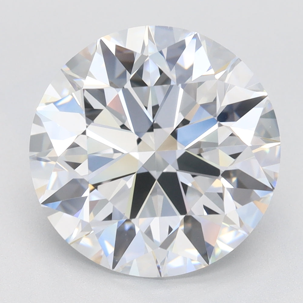 4.41 Carat Round Lab Diamond with  Cut Diamond in 14KT  view 1

