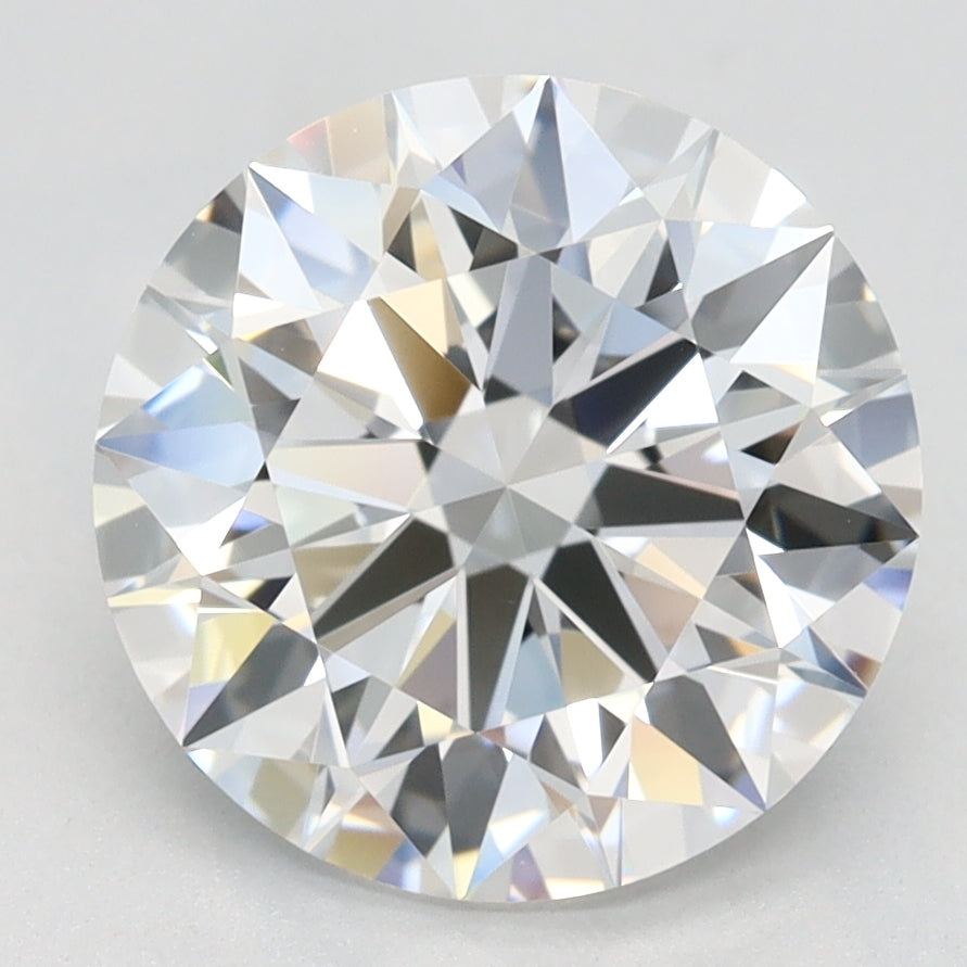2.82 Carat Round Lab Diamond with  Cut Diamond in 14KT  view 1
