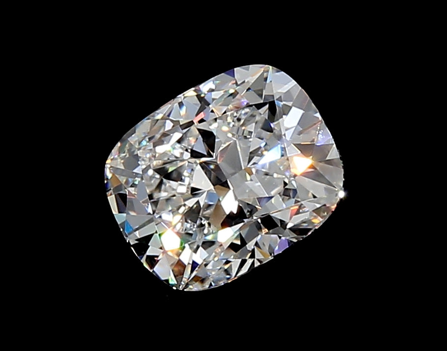 1.52 Carat Cushion Lab Diamond with  Cut Diamond in 14KT  view 1
