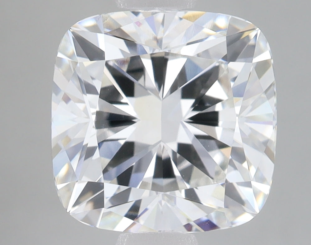 3.57 Carat Cushion Lab Diamond with  Cut Diamond in 14KT  view 1
