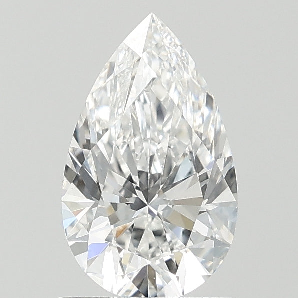 1.06 Carat Pear Lab Diamond with  Cut Diamond in 14KT  view 1

