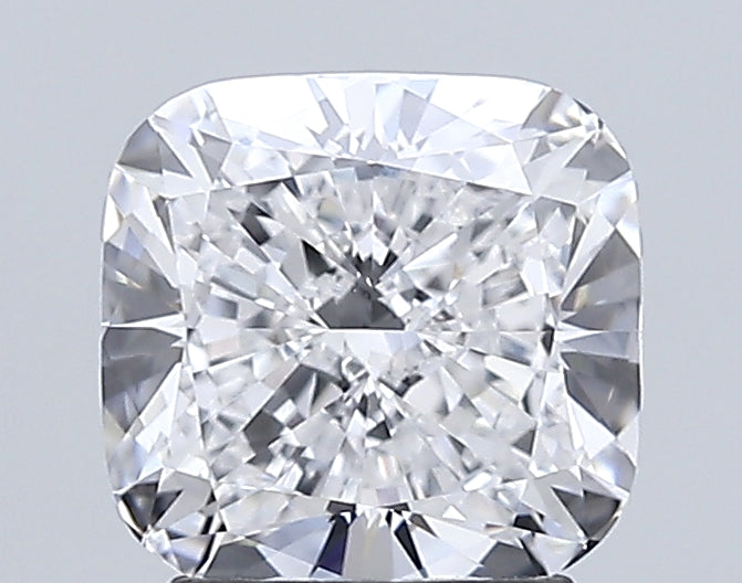 2.5 Carat Cushion Lab Diamond with  Cut Diamond in 14KT  view 1
