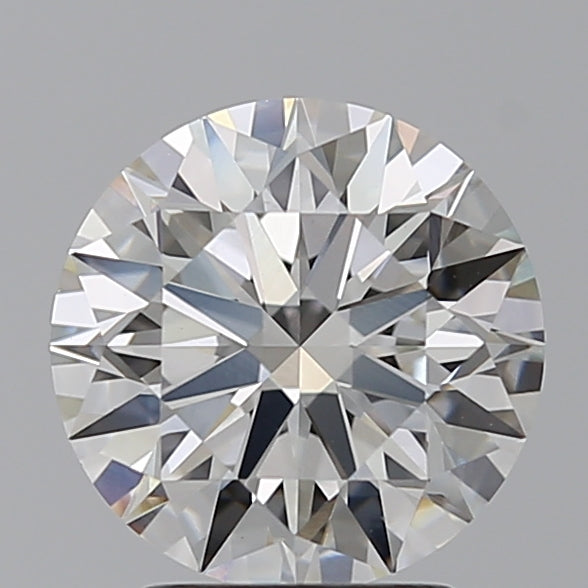 2.55 Carat Round Lab Diamond with  Cut Diamond in 14KT  view 1
