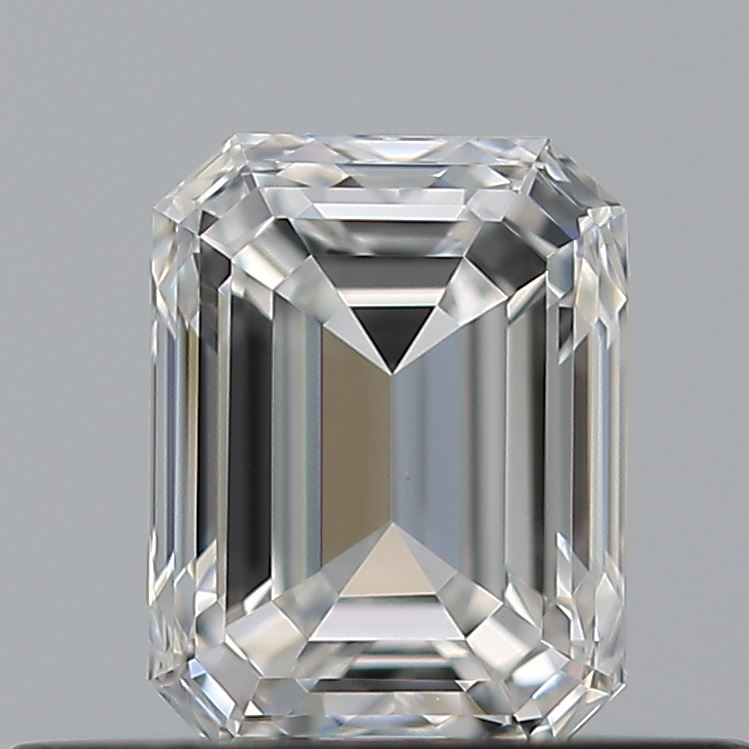 0.5 Carat Emerald Natural Diamond with  Cut Diamond in 14KT  view 1
