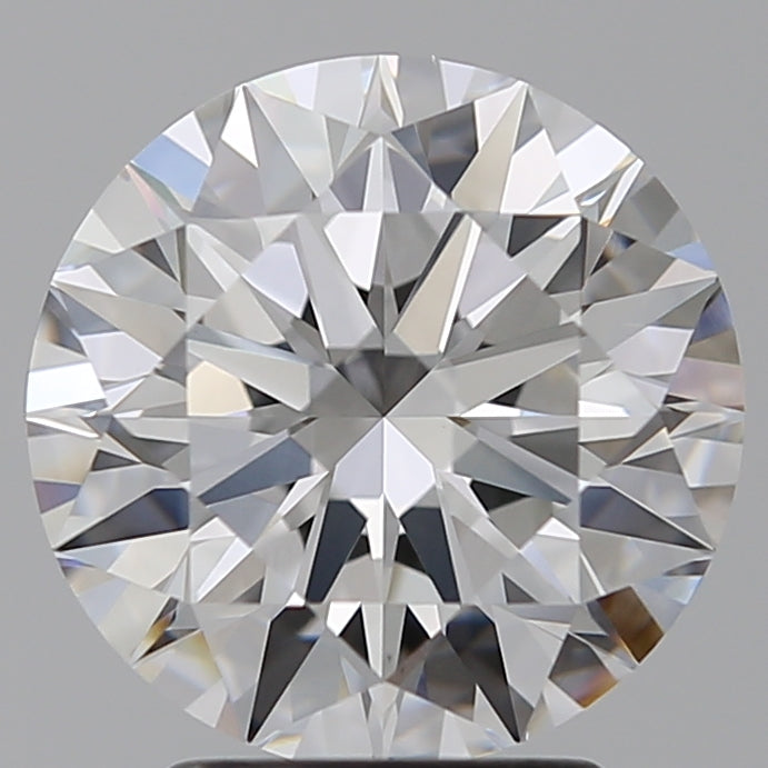 3.02 Carat Round Lab Diamond with  Cut Diamond in 14KT  view 1

