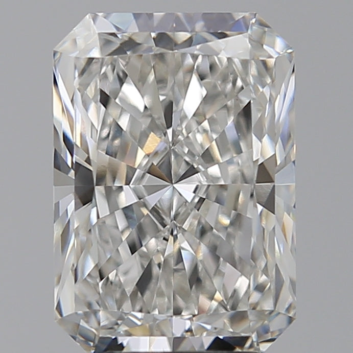 4.01 Carat Radiant Lab Diamond with  Cut Diamond in 14KT  view 1
