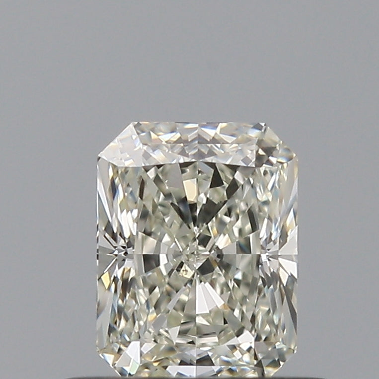0.5 Carat Radiant Natural Diamond with  Cut Diamond in 14KT  view 1
