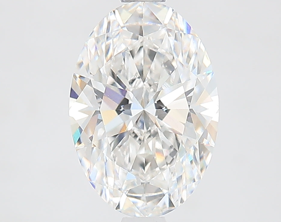 1.93 Carat Oval Lab Diamond with  Cut Diamond in 14KT  view 1
