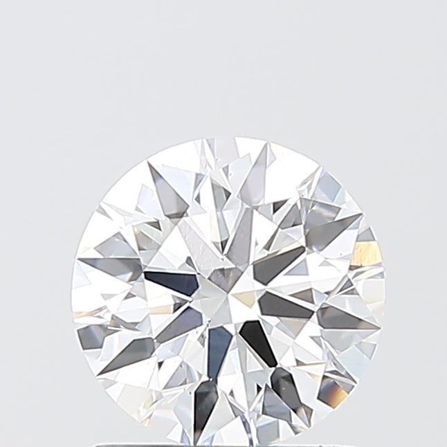 1.25 Carat Round Lab Diamond with  Cut Diamond in 14KT  view 1
