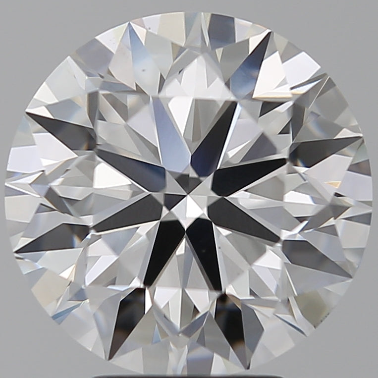 4.51 Carat Round Lab Diamond with  Cut Diamond in 14KT  view 1
