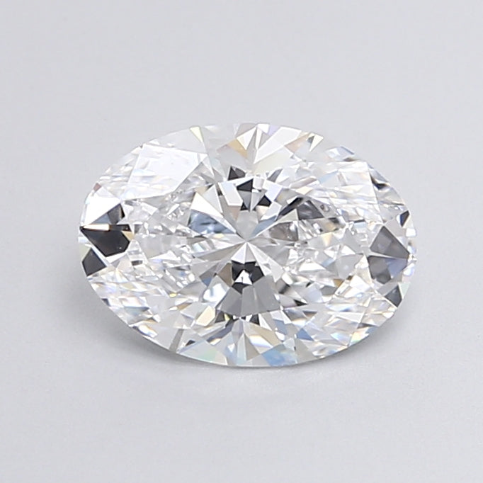 2.52 Carat Oval Lab Diamond with  Cut Diamond in 14KT  view 1
