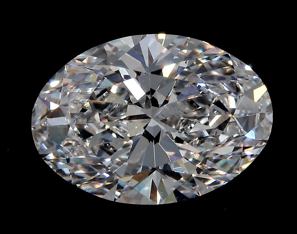 1.53 Carat Oval Lab Diamond with  Cut Diamond in 14KT  view 1
