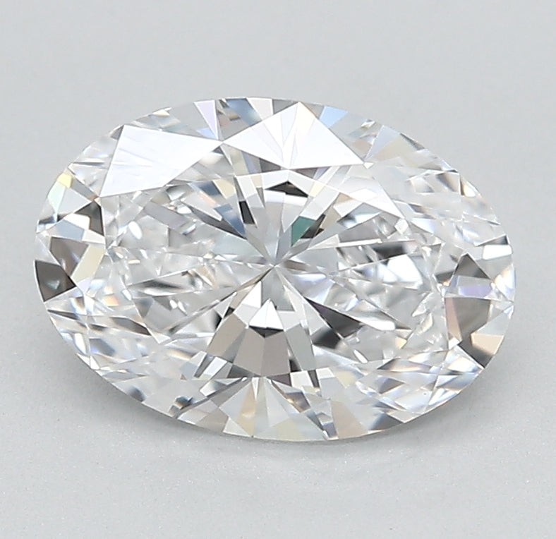 1.81 Carat Oval Lab Diamond with  Cut Diamond in 14KT  view 1
