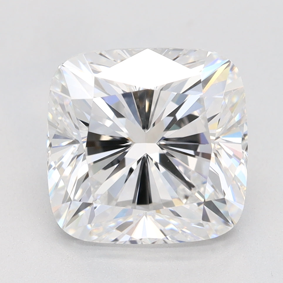 2.85 Carat Cushion Lab Diamond with  Cut Diamond in 14KT  view 1
