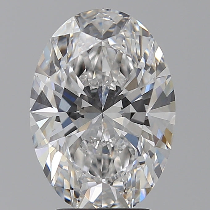 3.28 Carat Oval Lab Diamond with  Cut Diamond in 14KT  view 1
