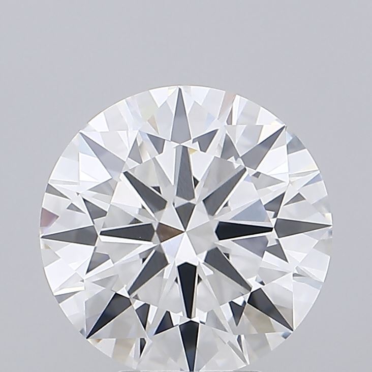 5.03 Carat Round Lab Diamond with  Cut Diamond in 14KT  view 1
