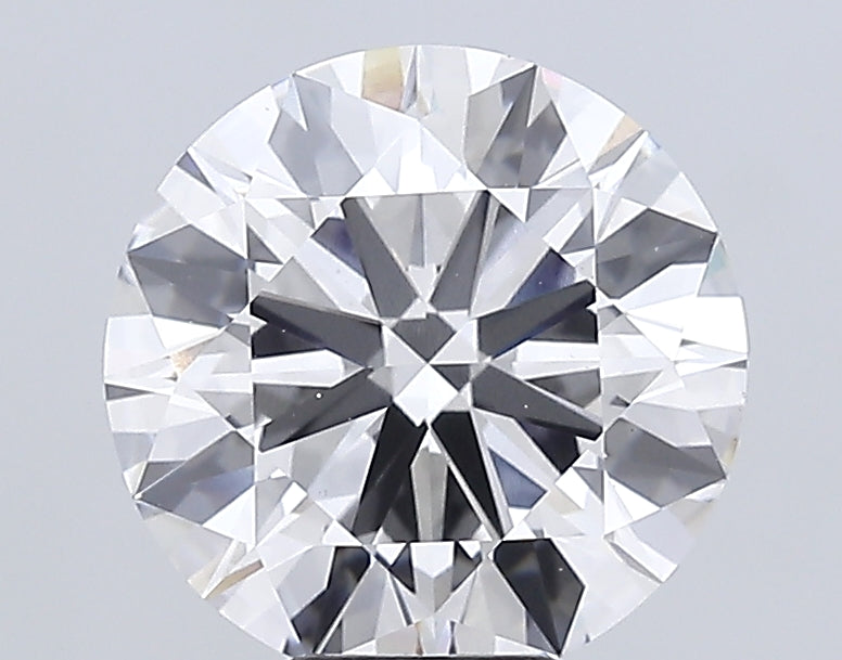 8.02 Carat Round Lab Diamond with  Cut Diamond in 14KT  view 1
