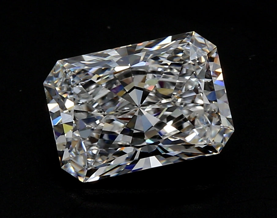 3.09 Carat Radiant Lab Diamond with  Cut Diamond in 14KT  view 1
