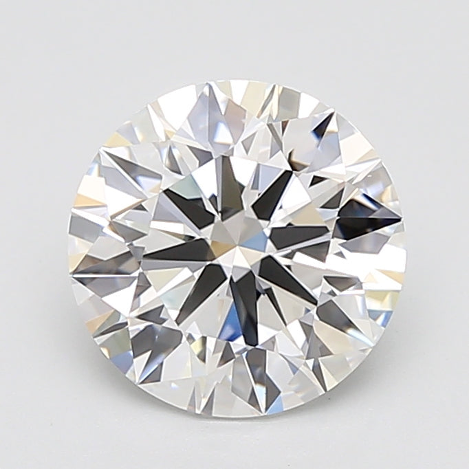 4.36 Carat Round Lab Diamond with  Cut Diamond in 14KT  view 1
