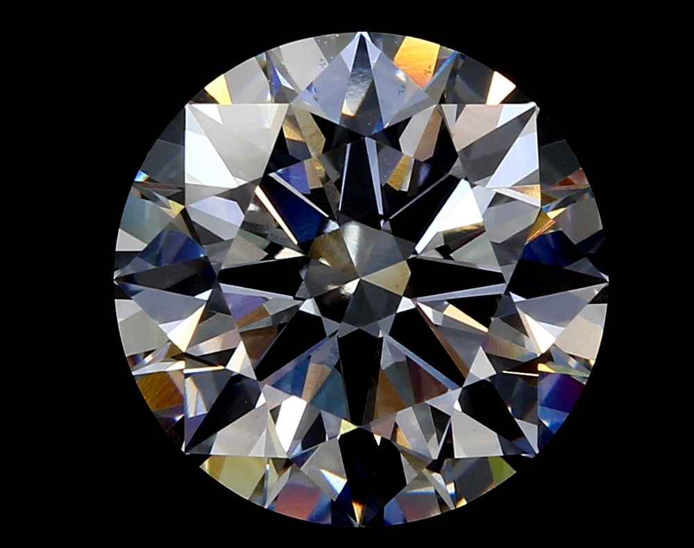 4.8 Carat Round Lab Diamond with  Cut Diamond in 14KT  view 1
