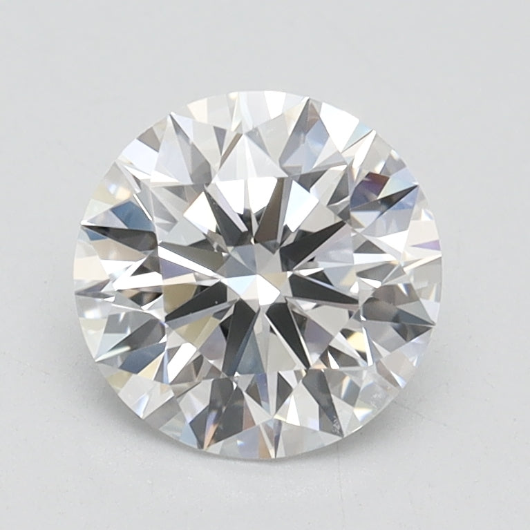 1.06 Carat Round Lab Diamond & 1.08 Carat Round Lab Diamond with  Cut Diamond in 14KT  view 1
