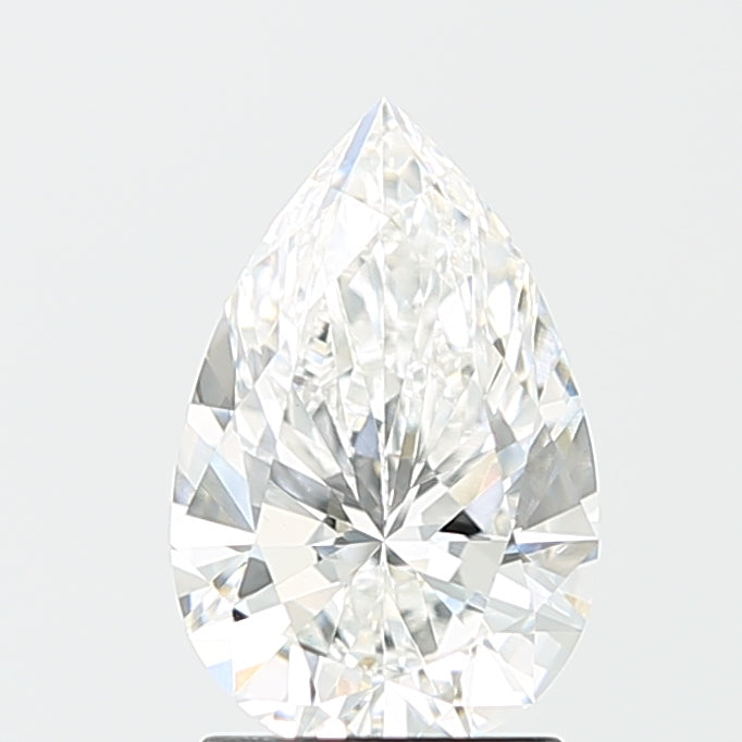 1.95 Carat Pear Lab Diamond with  Cut Diamond in 14KT  view 1
