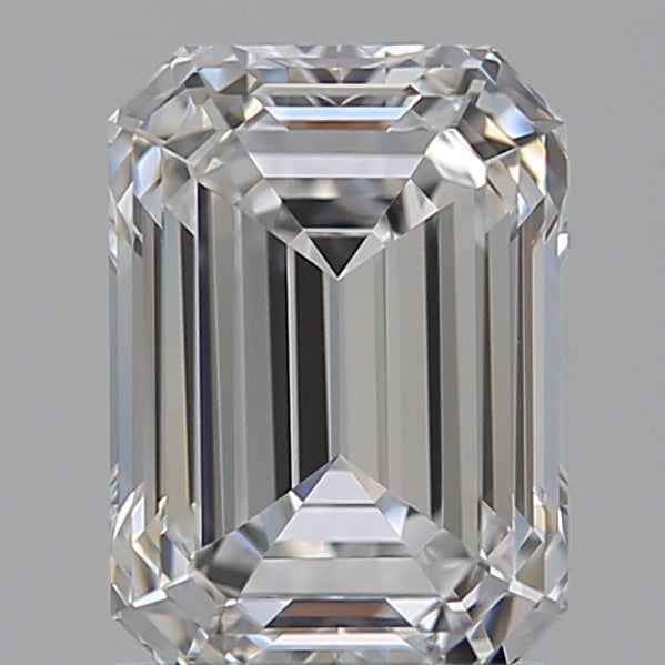 1.51 Carat Emerald Lab Diamond with  Cut Diamond in 14KT  view 1
