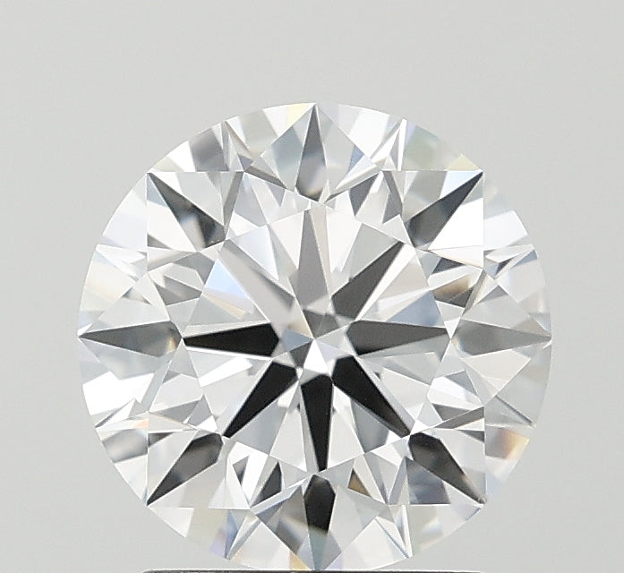 2.06 Carat Round Lab Diamond with  Cut Diamond in 14KT  view 1
