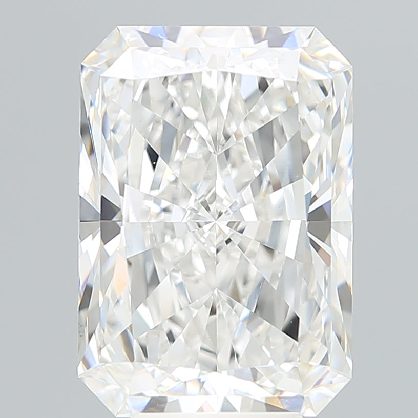 7.23 Carat Radiant Lab Diamond with  Cut Diamond in 14KT  view 1
