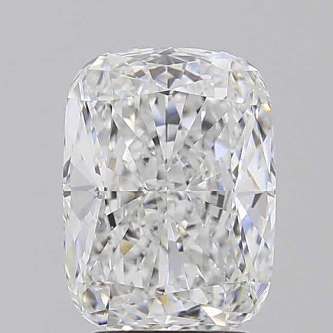 3.02 Carat Cushion Lab Diamond with  Cut Diamond in 14KT  view 1
