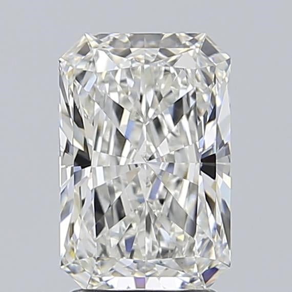 2.41 Carat Radiant Lab Diamond with  Cut Diamond in 14KT  view 1
