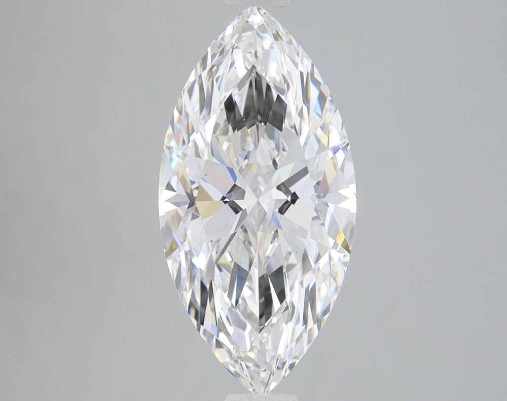 2.43 Carat Marquise Lab Diamond with  Cut Diamond in 14KT  view 1
