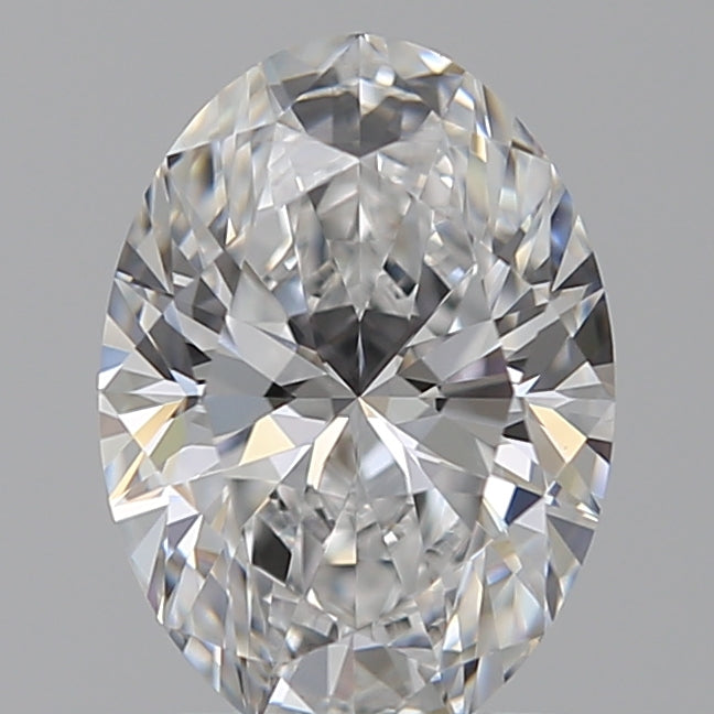 1.28 Carat Oval Lab Diamond with  Cut Diamond in 14KT  view 1
