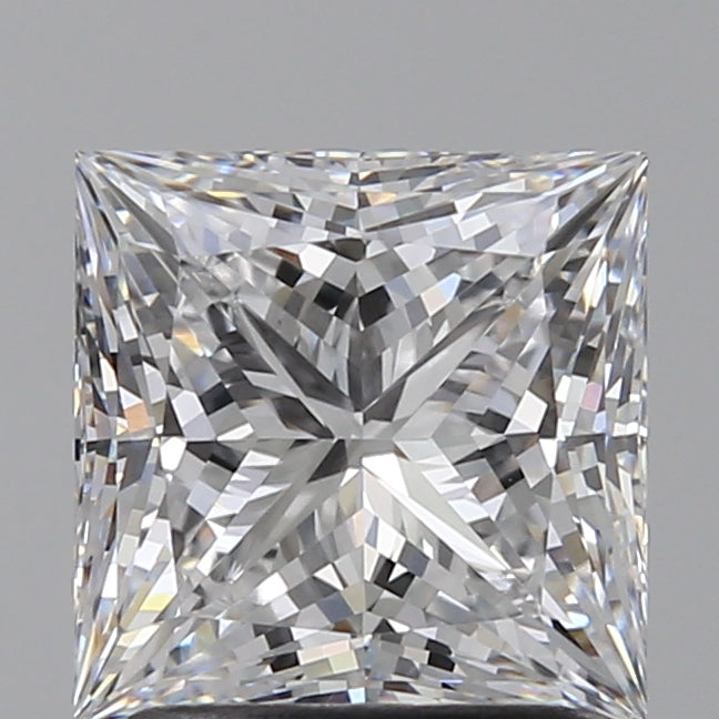2.05 Carat Princess Lab Diamond with  Cut Diamond in 14KT  view 1
