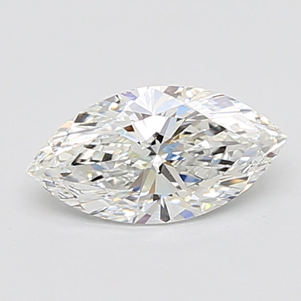 1.26 Carat Marquise Lab Diamond with  Cut Diamond in 14KT  view 1
