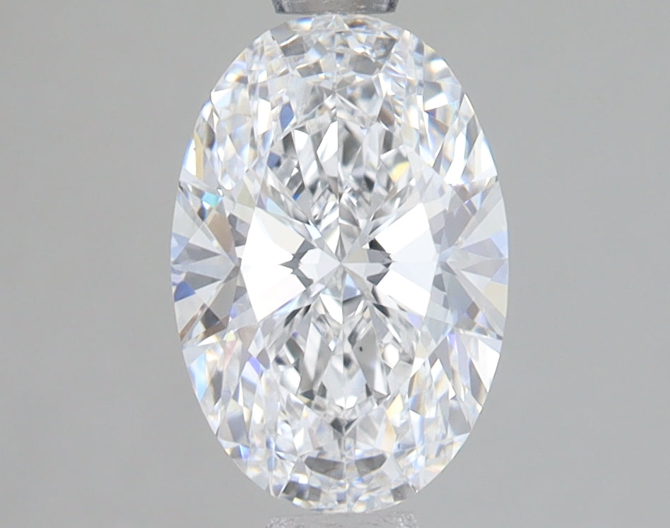 1.71 Carat Oval Lab Diamond with  Cut Diamond in 14KT  view 1
