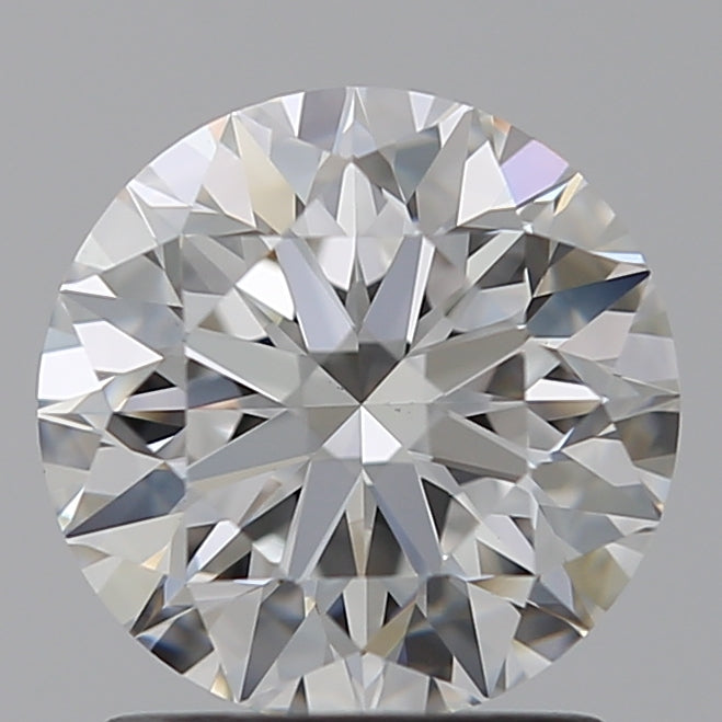1.51 Carat Round Lab Diamond with  Cut Diamond in 14KT  view 1
