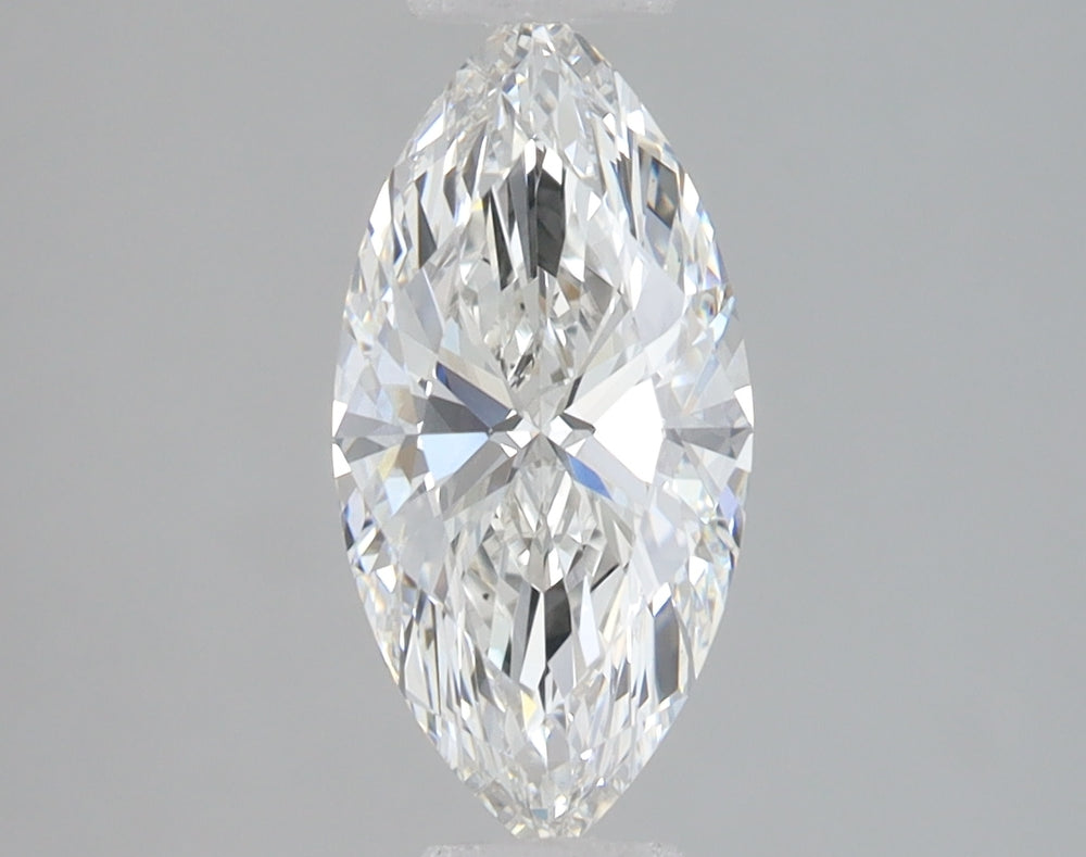 1.52 Carat Marquise Lab Diamond with  Cut Diamond in 14KT  view 1
