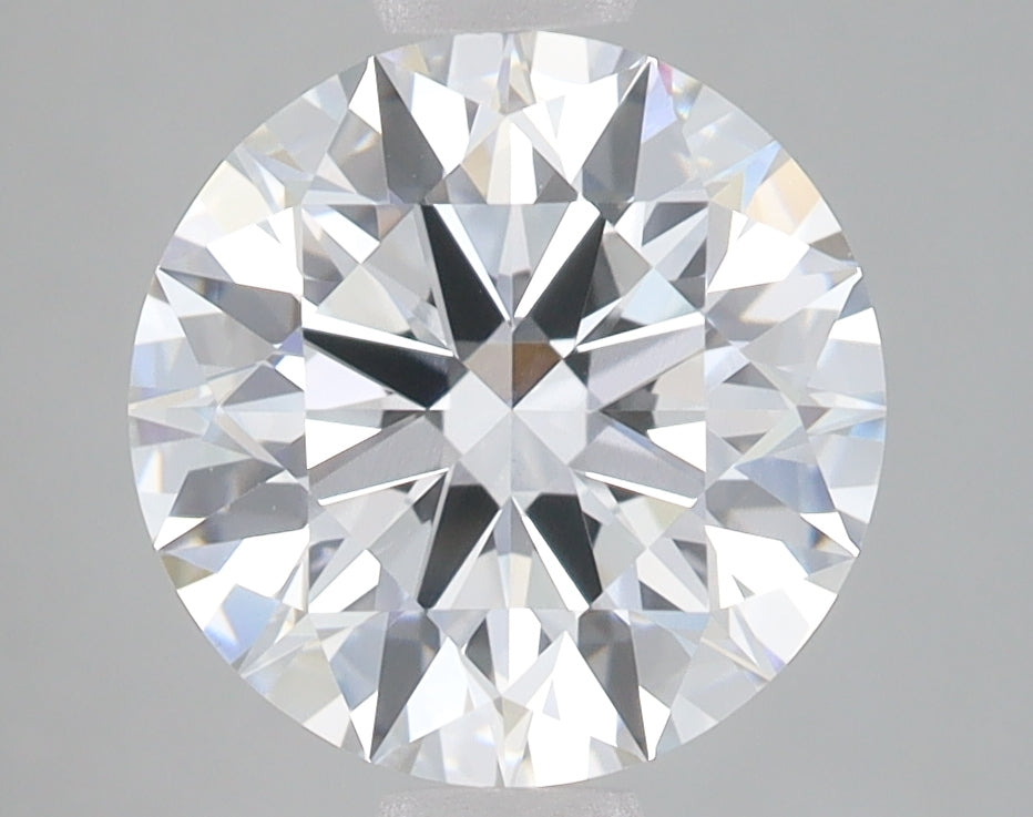 3.1 Carat Round Lab Diamond with  Cut Diamond in 14KT  view 1
