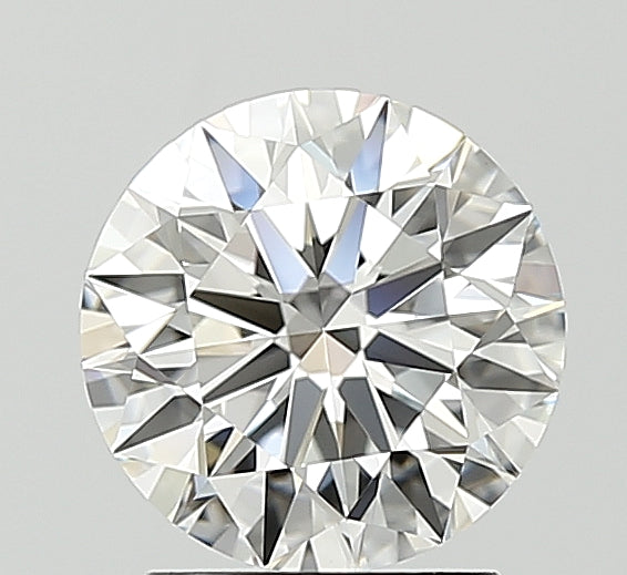 1.58 Carat Round Lab Diamond with  Cut Diamond in 14KT  view 1
