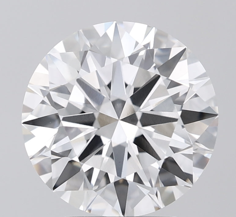 4.01 Carat Round Lab Diamond with  Cut Diamond in 14KT  view 1
