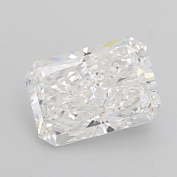 3.77 Carat Radiant Lab Diamond with  Cut Diamond in 14KT  view 1
