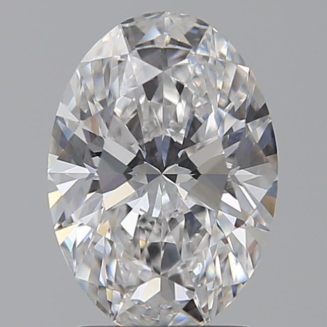 2.01 Carat Oval Lab Diamond with  Cut Diamond in 14KT  view 1
